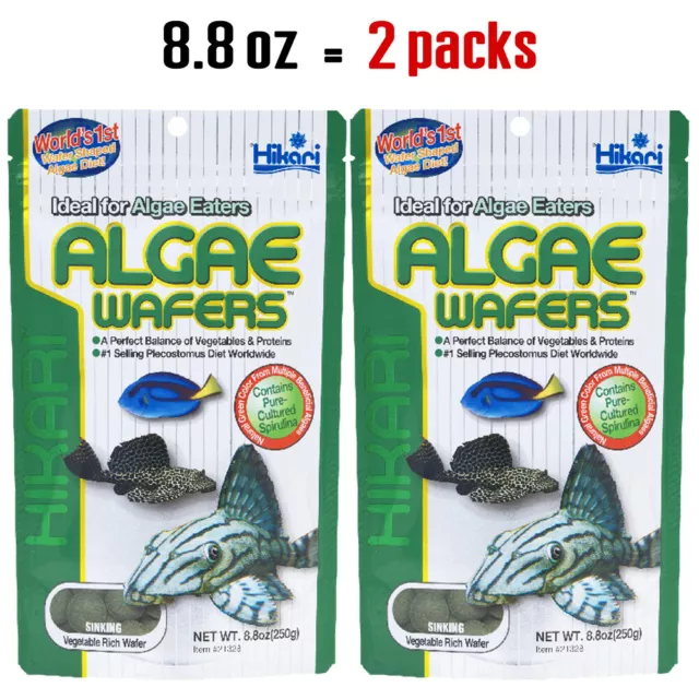 2 bolsas de agua dulce de 8,8 oz para peces tropicales comida para peces tropicales alimentos algas