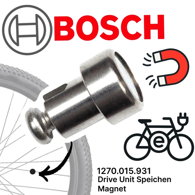 Aimant De Rayon Bosch Pour VAE - Original, Mesure Vitesse, Universel - Neuf, Fabriqué En Allemagne