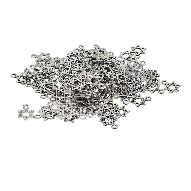 100 Stück tibetischen Silber  Schmuck machen Charme Anhänger