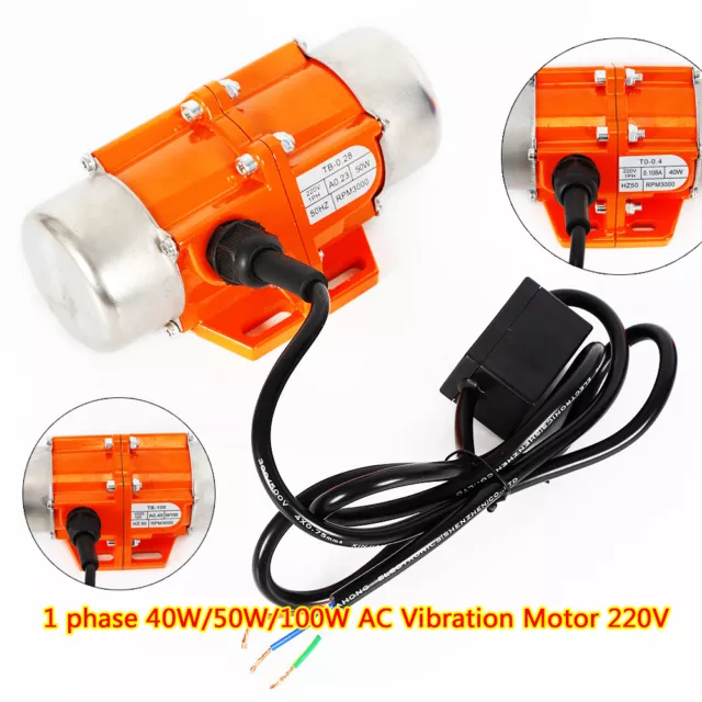 AC Vibration Motor Vibrating Motor Asynchronous Vibrator Single Phase 40/50/100W