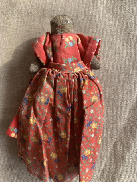 Antique Black African American Rag Cloth Doll Handmade Primitive Folk Art Toy