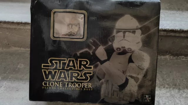 Star Wars Gentle Giant Clone Trooper Deluxe Collectible Bust 4657 Statue NEW