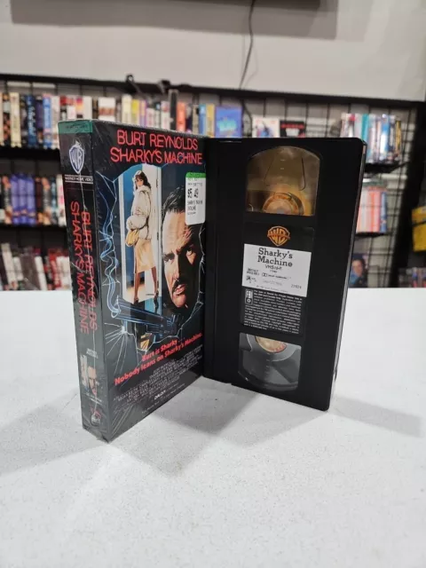 Sharkys Machine (VHS, 1988) Burt Reynolds 🇺🇸 BUY 5 GET 5 FREE 🎆