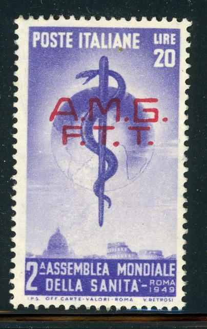 AMG-FTT Trieste MNH: Scott #49 20L World Health Congress CV$22+