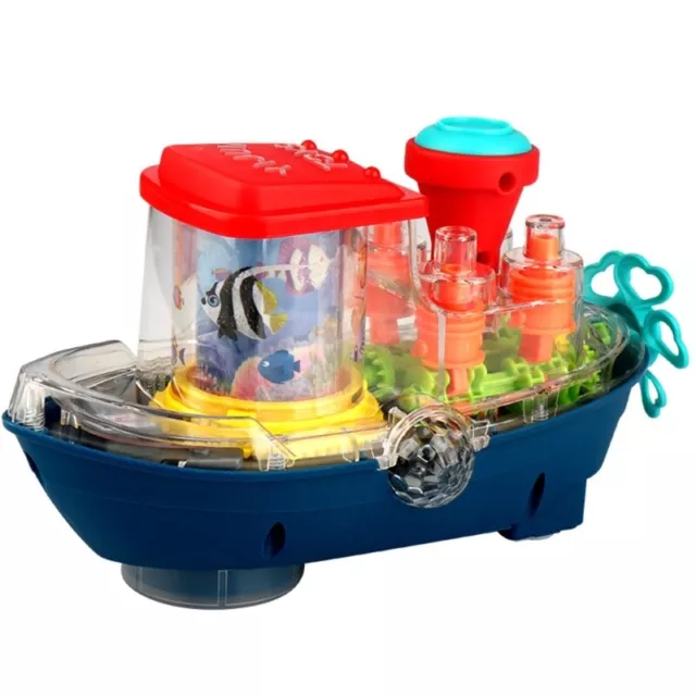 Sound Light Toy for Kids Electric Musical Ship for 3+ Years Boys Girls