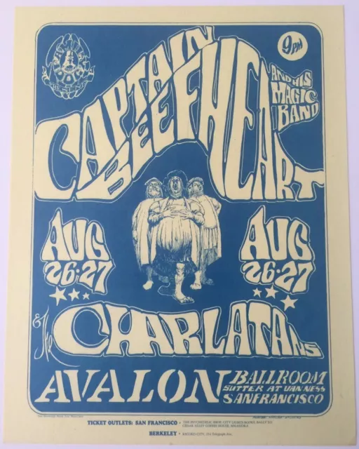 Family Dog FD 23 Captain Beefheart Avalon Ballroom 8/26-27/66 Handbill