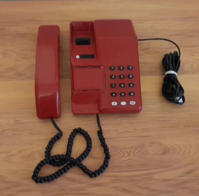Teléfono fijo de colección British Telecom BT vizconde rojo hogar teléfono fijo
