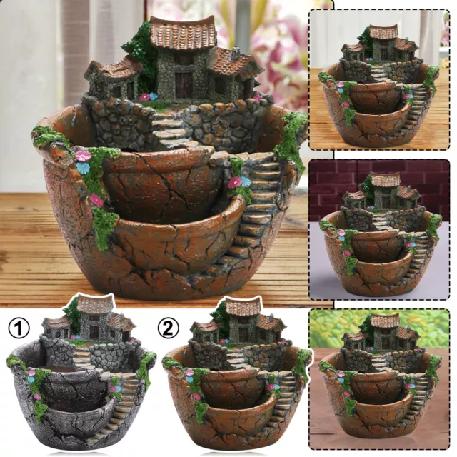 Sky Garden Herb Flower Basket Planter Succulent Pot Home Plant Bed Decoration