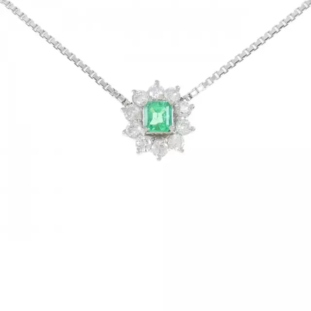 Authentic PT Emerald Necklace 0.54CT  #260-006-543-8879