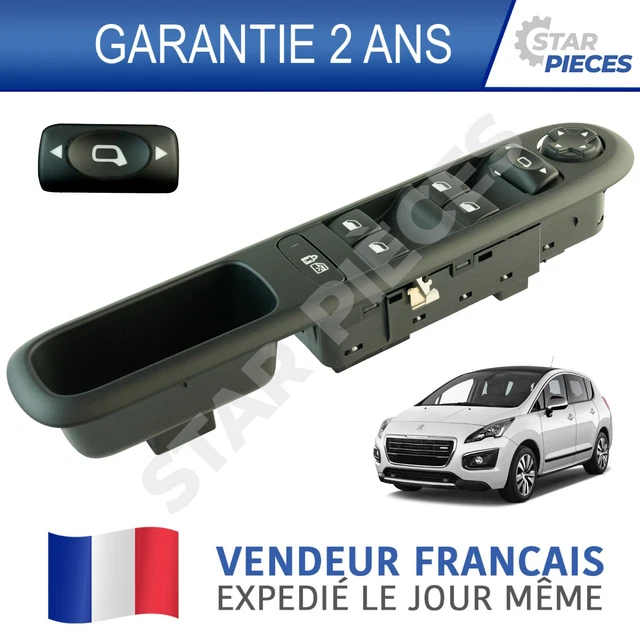 Bottone Regolazione Retrovisori Per PEUGEOT 208, 308, 508, 3008, 5008, CITROEN C4, C5 – Nuovo, Nero - Foto 3