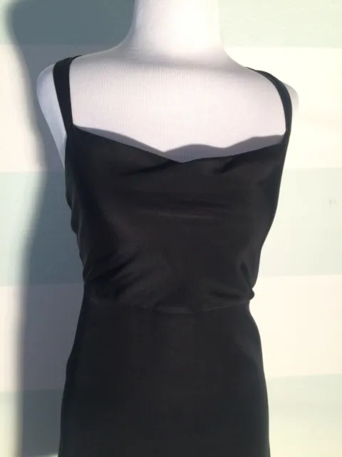J Crew Dress Size 0P Robin Drape Neck Silk Tricotine Black New