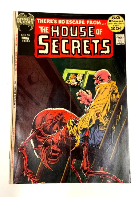 The House of Secrets #98 (1972 DC) F/VF, Bob Kaine art, GIANT 52 pgs, sub fold