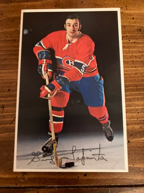 GUY LAPOINTE 1971-72 Color Postcard PRO STAR NM-Mint,  Montreal CANADIENS