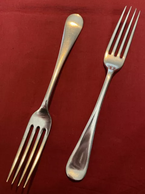 Pair Of Antique Silver Plated Dinner Forks By Mappin & Webb c.1908