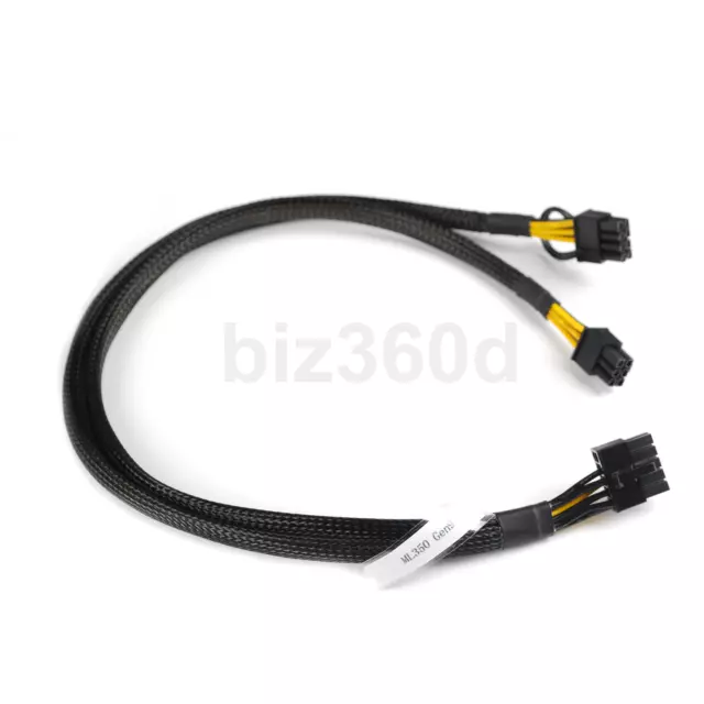 Brand New 10pin to 6+8pin Power Cable for HP ML350 G9  GPU 0.5M