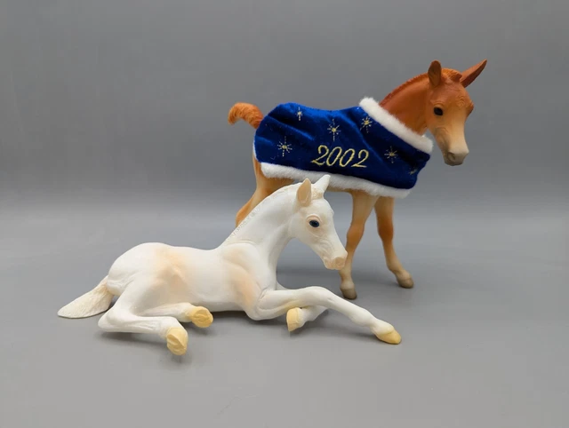 BREYER - SUGARPLUM & Peppermint - Festive Holiday Foals - Vintage