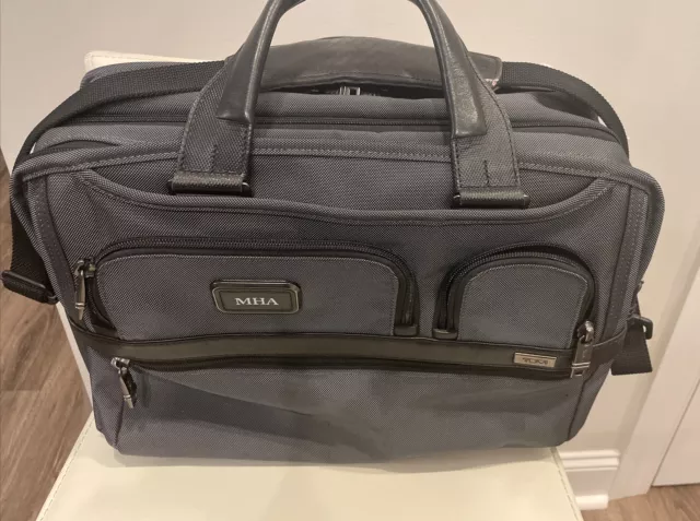 TUMI 'Alpha 2' Earl Gray Nylon Expandable Organizer Laptop Briefcase - 26141EG2