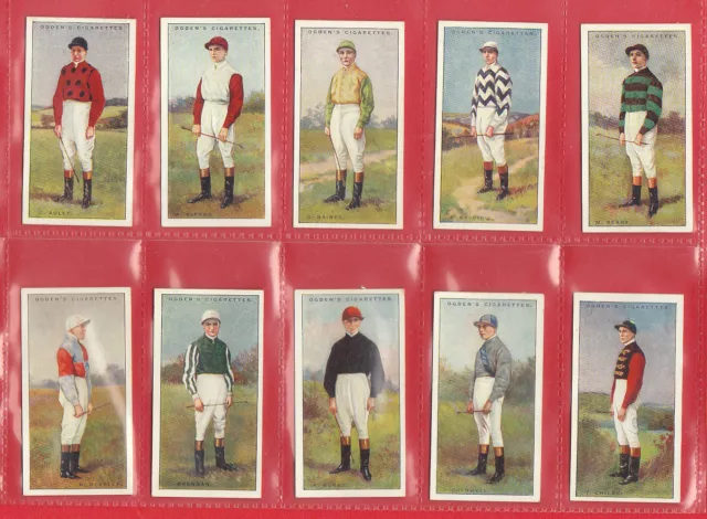 Horse Racing - Ogdens Ltd.- Rare Set Of 50  Jockeys  1930  Cards  -  1930