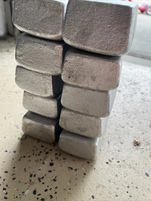 hand poured aluminum ingot