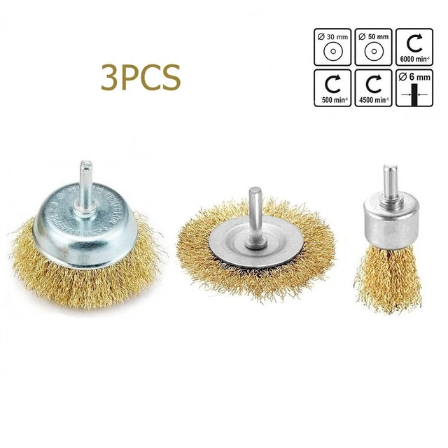 Mikikit Lot De 15 Brosses De Polissage En Laine - Mini Brosses Nettoyage Et Roues Pour Bijoux, Bois Et Outils Rotatifs