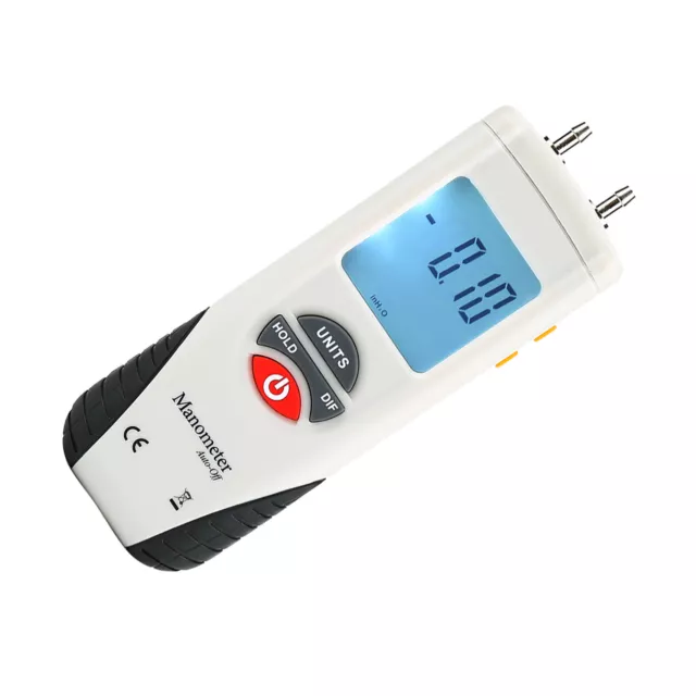 Digital Manometer Differential Gauge Pressure Meter 11 Selectable Units