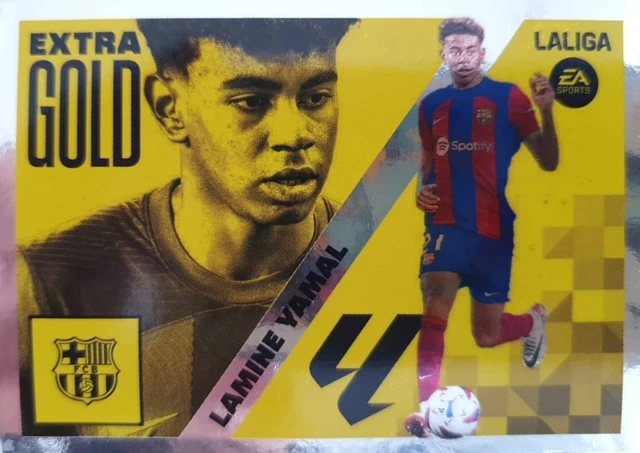 ROOKIE LAMINE YAMAL Extra Gold F.c. Barcelona Liga Este 2023-24 Panini