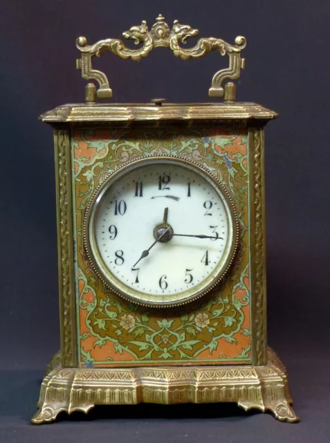 AA2 1900 MUCHA superbe pendule pendulette Art nouveau 17cm1.7kg clock réveil ++ 2