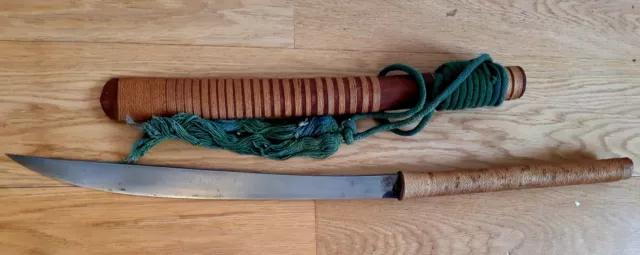 Antique Burmese Thai Dha Daab sword
