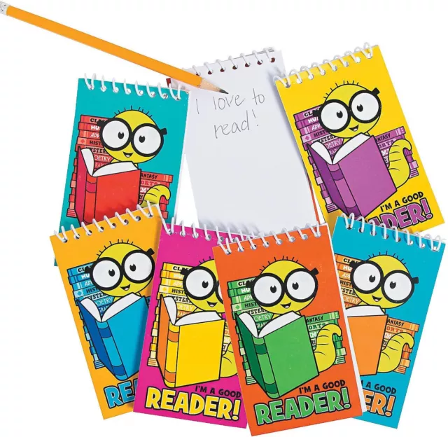 24 Pack - Good Reader Spiral Notepads - 3 x 5 Inch / 30 blank pages - New