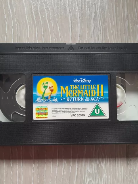 The Little Mermaid 2 Return To The Sea (Animated) (VHS).  No Cassette Cover.