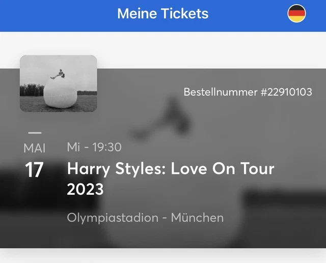 2x Harry Styles I Love On Tour I interni piazza in piedi I Monaco 17 maggio 2023