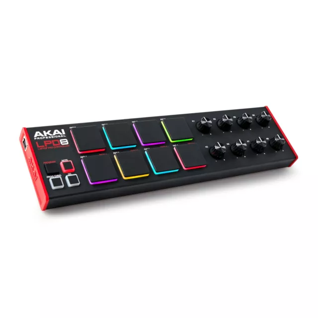 Controlador de almohadilla MIDI AKAI Professional LPD 8 MKII - controlador DAW