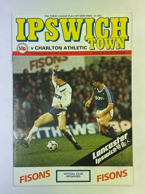 1986/87 Ipswich Town V Charlton Athletic 14-05-1987 Division 2 Play-Off Semi