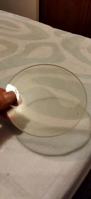 Verre Plat De Lunette Pour Réveil Ou Pendule - Diamètre 87,20 Mm - Fabriqué En France