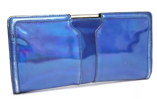 Milly Womens Solid  Blue Clutch 4239