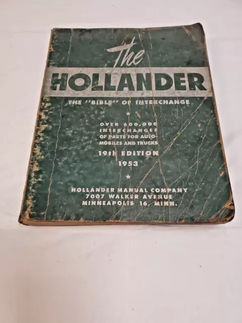 1953 Hollander Interchange Book 19th Edition (451)