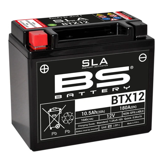BS BATTERY SLA Accu Onderhoudsvrij af fabriek geactiveerd - BT12A