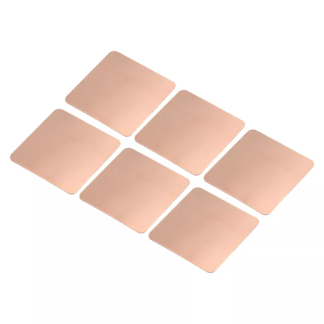 Heatsink Copper Pad Shim 20mmx20mmx0.3mm Thermal Conductive Heat Sink 6Pcs