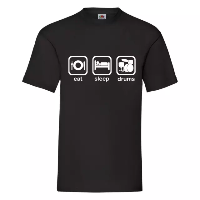 Drummer T-Shirt, Eat, Sleep, Drums , Drummer, Music, Band, Rock, Drums Player