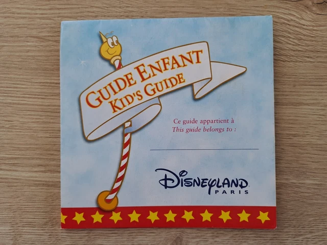 [RARE] GUIDE ENFANT Plan Disneyland Paris 2001 - Disneyland Paris Park ...