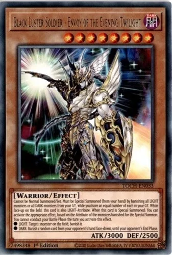 x3 Black Luster Soldier - Envoy of the Evening Twilight - TOCH-EN033 - Rare - 1s
