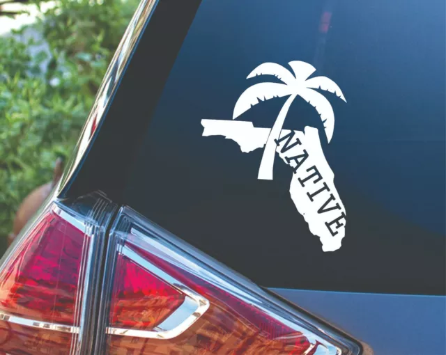 Florida Native Palm Tree Car Truck Window Decal Sticker