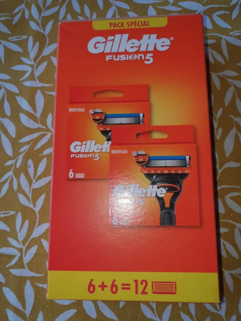 Pack de Gillette Fusion 5 Lames de Rasoir - Pack de 12