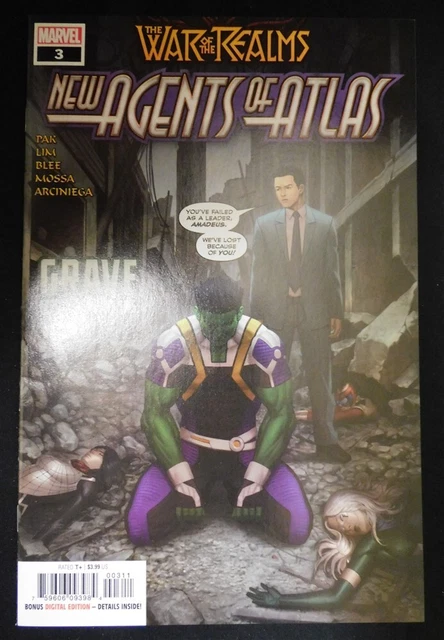 War Of The Realms New Agents Of Atlas 3 A Marvel Comic Pak Lim 2019 Vf/Nm