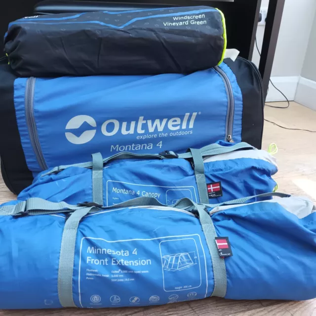 Outwell montana 4 clearance tent