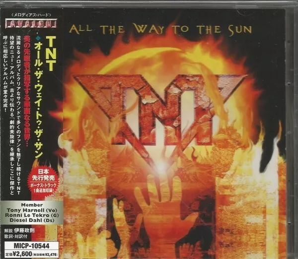 TNT All the way to the sun CD import Japon avec OBI livrets 1 titre bonus 2005