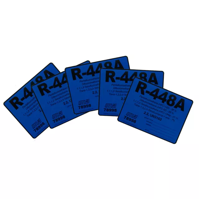 R-448A / R448A Label # 78998 , Pack of (5)