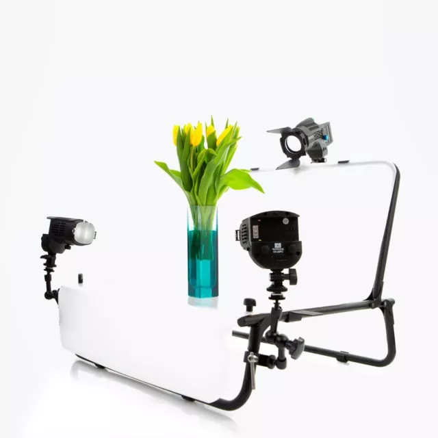 NanGuang LED Product Lighting Kit with Table Stand and 3 Light Heads