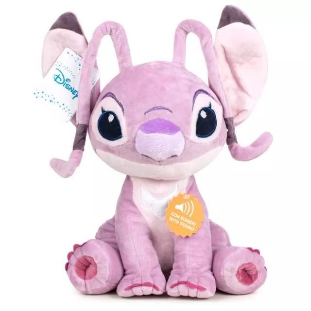 Peluche Angel Stitch Disney suono morbido 60 cm