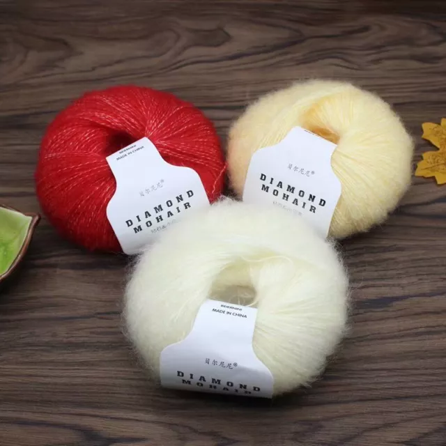 25 G/Rollo 28 Colores Bebé-Algodón Suave Bambú Ganchillo- Hilo de Tejer F
